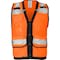 Ironwear Hi-Vis Safety Vest M Class 2 , Snap Button 8 Pockets, ID Window 1279-OS-RD-CID-MD - alternate 1