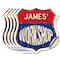 Signmission James's Workshop, 6 inch X 6 inch, Vinyl Decal, 5PK SHI-D-5PACK-6-489-JAMES - alternate 1