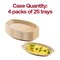 Smarty Had A Party 9" x 13" Oval Natural Palm Leaf Eco-Friendly Disposable Trays (100 Trays), 100PK 5514T-CASE - alternate 2
