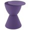 Leisuremod Round 11.75 in W, 16.75 in L, Polypropylene, Purple BS12PU - alternate 2