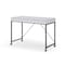 Homeroots 43" White and Black Writing Desk With Two Drawers 543790 - alternate 2