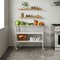 Flash Furniture Rawcliffe SS Work Table 24in. x 48in. w/1.5in. Backsplash, 2 Undershelves and 4 Casters, 2 Locking NH-WT-GU-2448BSP-CAS-GG - alternate 3