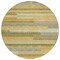 Homeroots 8' Gold Wheat And Ivory Round Striped Washable Indoor Outdoor Area Rug 613280 - alternate 2