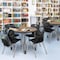 Regency Round Kee Mobile Adjustable Classroom Table W/ 4 Andy Chairs, 36 in W, 36 in L, Noble Oak TB36RNDNOAPCGY40BK - alternate 3
