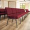 Flash Furniture Crimson Fabric Church Chair, PK4 4-FD-CH0221-4-SV-RED-GG - alternate 3