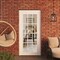 Vdomdoors Front Exterior Prehung Metal-Plastic Door Clear Glass / MANUX 8355 White Silk / Office Commercial a MANUX8355EXD-WS-W36xH80-LH-I - alternate 2
