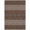 Homeroots 5' X 8' Chocolate Taupe And Copper Tribal Washable Indoor Outdoor Area Rug 582555 - alternate 2