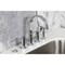 Kingston Brass Bridge Kitchen Faucet with Brass Sprayer, Polished Chrome KS8261DLBS - alternate 2