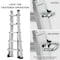 Edendirect 22 ft. Multi-Position Extension Aluminium Ladder with Wheels, A-Frame 300 lb. Weight Rating ED-W2529P201199 - alternate 3