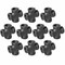 Ironwerks Designs 1/2" Black Hose Pipe Fittings, 4PK 1/2-Cross-4 - alternate 2