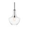 Jonathan Y Watts 13.25" 1-Light Mid-Century Modern Iron/Glass LED Pendant, Oil Rubbed Bronze/Clear JYL6401B - alternate 1