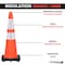 Traffic Kontrol 28in Traffic Safety Cone - 5 Lbs - Orange - 6in +4in Hi Intensity Reflective Collars - 6PC, 6PK TKTC-28-5-OR-2C-6 - alternate 2