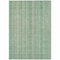 Homeroots 5' X 8' Aqua Beige And Teal Blue Striped Washable Indoor Outdoor Area Rug 616401 - alternate 2
