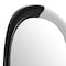 Homeroots 31" Black And White Steel Oval Geometric Framed Accent Mirror 558339 - alternate 1