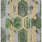 Homeroots 3' X 5' Green Gold And Silver Geometric Washable Indoor Outdoor Area Rug 618745 - alternate 2