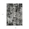 Homeroots 9' X 12' Black And Gray Abstract Washable Indoor Outdoor Area Rug 597936 - alternate 2