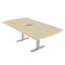 Skutchi Designs 6ft Arc Rectangle Conference Table With Power | Harmony Series | 6 Person Meeting Room Table HAR-AREC-48X72-T.BK-K525-EBLK - alternate 2