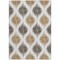 Homeroots 9' X 12' Chocolate And Ivory Ikat Washable Indoor Outdoor Area Rug 589090 - alternate 3