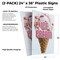 Signmission Ice Cream, Plastic Signs Only 24 Inch x 36 Inch, Corrugated Plastic, 2PK CSB-2436-2PACK-Ice Cream - alternate 2