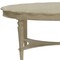 Homeroots 50" Antiqued White Solid Wood Oval Distressed Coffee Table 286349 - alternate 2