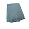 Homeroots 55" X 70" Slate Blue Cotton Blend Waffle Weave Throw Blanket with Fringe 632918 - alternate 2