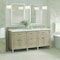 James Martin Vanities Lorelai 72'' D Vanity, Whitewashed Oak w/ Ethereal Noctis Silestone Top w/FreePower Wireless Charger 424-V72-WWO-FENC - alternate 2