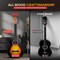 Pyle Beginner Acoustic Guitar Kit, 3/4 Junior Size All Wood Instrument with Full Accessory Kit, Picks PGACLS82SBD - alternate 2