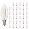 Bulbrite LED Filament 4W Dimmable B11 Light Bulb, Clear Glass, Candelabra E12 Base, 2700K, 350lu, 36PK 861732 - alternate 1