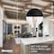 Bulbrite LED Filament, 2.5 Watt Dimmable G16 Light Bulb, Half Black Finish, E12 Base, 2700K 200 Lumens, 4PK 862062 - alternate 2