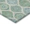 Homeroots 8' X 10' Sage Ivory And Teal Blue Floral Medallion Washable Indoor Outdoor Area Rug 614632 - alternate 2