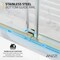 Anzzi Stellar 45 to 48 in. x 76 in. Sliding Frameless Shower Door in Brushed Gold with Tempered Glass SD-FRLS05901BG - alternate 2