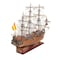 Homeroots Sailboat Model With Chrome And Brass Fittings 376346 - alternate 2
