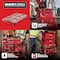 Milwaukee Tool PACKOUT Tool Case, 5 Compartments, 9-3/4 in W x 15-1/4 in D x 2-1/2 in H, Red, Plastic 48-22-8436 - alternate 2