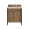 James Martin Vanities Brittany 30" Single Vanity, Pecan w/ 3 CM Ethereal Noctis Silestone Top 655-V30-PCN-3ENC - alternate 1