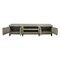 Homeroots 93" White Solid Wood Cabinet Enclosed Storage Distressed TV Stand 528756 - alternate 2