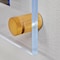 Azar Displays 22inW x 28inH Sign Holder with 1in GOLD Caps and Standoffs, 2PK 105530-GLD-2PK - alternate 2