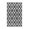 Homeroots 4' X 6' Black Geometric Indoor Outdoor Area Rug 555631 - alternate 2