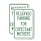 Signmission Parking Reserved for Expectant Mothers, 12'' X 18'' 2 Signs, Heavy Gauge Aluminum, 2PK A-1218-2PACK-23388 - alternate 1