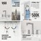 Vigo Sterling Two Handle Three-Hole Widespread Bathroom Faucet in Brushed Nickel VG01304BN - alternate 2