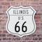 Signmission Illinois Route Marker Shield Sign Us 66, 6 inch X 6 inch, Plastic Sign, 2PK SHI-P-2PACK-6-382 - alternate 2