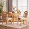Bali & Pari Travis Natural Rattan Dining Set 265-14188-14386-ZORO - alternate 2