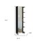 Homeroots 20" Black Wood Freestanding Single Door Bathroom Vanity With Mirror 543617 - alternate 2