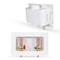 Everflow Washing Machine Outlet Box W/ Hammer Arrestors 1/2'' PEX A, White ABS SB300-FH - alternate 2