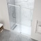 Anzzi 76'' x 57-60'' Frameless Sliding Glass Shower Door in Polished Chrome with Left Drain Shower Base SD-5902305L-CH - alternate 3