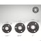 Ironwerks Designs 1" Black Malleable Cast Iron Floor Flange, 12 PK flanges_3_1_12 - alternate 1