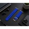 Elegani Replacement Rubber Watch Replacement Band Compatible with Apple Watch 41mm, Dark Blue, Silver Buckle OMGSWT-DBLU-41 - alternate 2