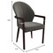 Leisuremod Opaline Series Elegant Wooden Dining Chair in Two-Tone Kahki, 2PK OC24KA2 - alternate 2