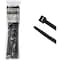 Kable Kontrol Black Cable Zip Ties - UV Resistant, 18 in L, Black, Nylon 6-6, 50 lbs Strength, 100 PK CTUV-18-50-100-BK - alternate 1