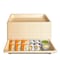 Ecoquality 0.6L Compostable Natural Sugarcane Bagasse No Lid Small Take Out Sushi Serving Tray, 25PK EQ06LSUSHINL-25 - alternate 1