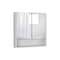 Homeroots Set Of Two White Wood Floating Double Door Bathroom Vanity And Medicine Cabinet With Mirror, 2PK 543609 - alternate 1